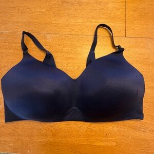 ✅ Cacique 44H 5D lightly lined full coverage wireless support blue tshirt bra